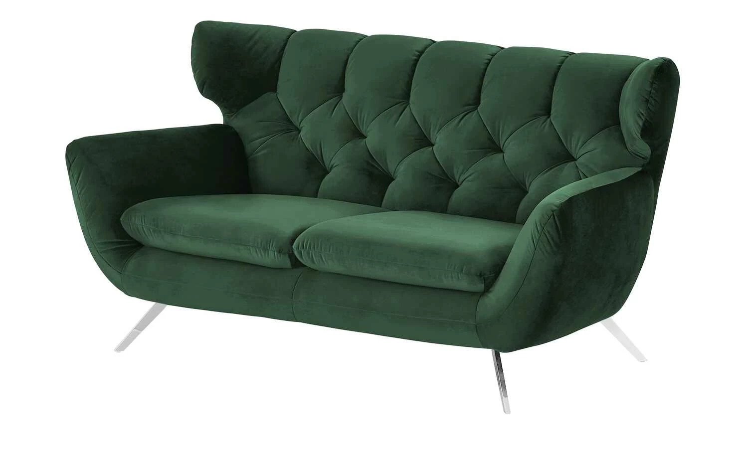 pop Sofa Caldara | Smaragd (Dunkelgrün) 2 Chrom 9 pop Sofa Caldara | Smaragd (Dunkelgrün) 2 Chrom – Bild 7