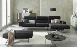 KOINOR Ecksofa Monroe | Omega (Schwarz) rechts