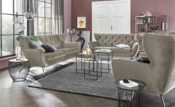 pop Sofa Caldara | Silver (Grau) 2 Chrom