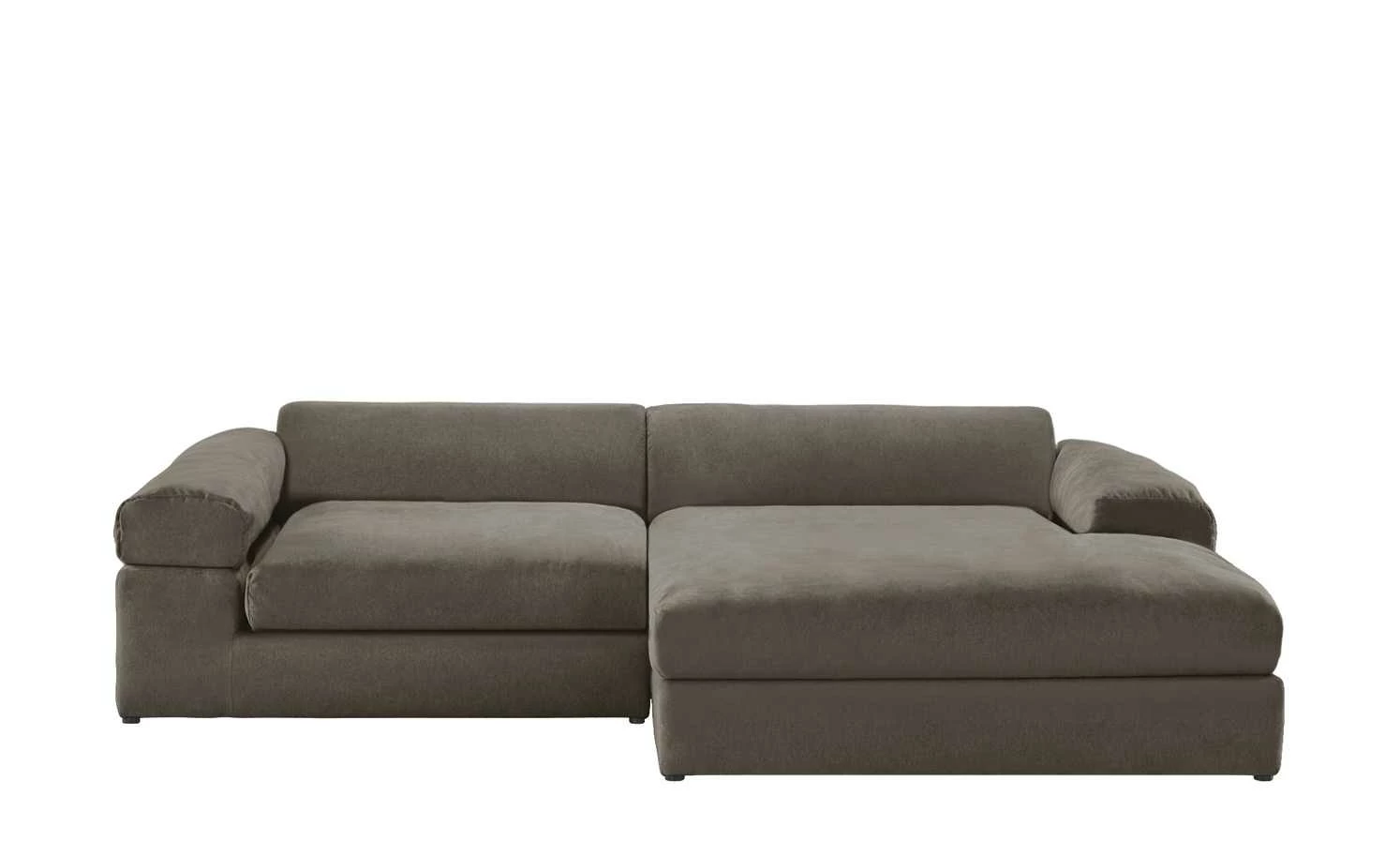 smart Ecksofa Lianea | Flachgewebe Schlamm / Silbergrau rechts 5 smart Ecksofa Lianea | Flachgewebe Schlamm / Silbergrau rechts – Bild 3