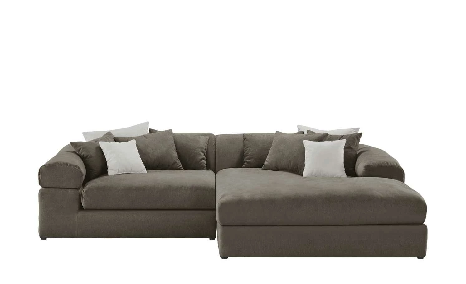 smart Ecksofa Lianea | Flachgewebe Schlamm / Silbergrau rechts 4 smart Ecksofa Lianea | Flachgewebe Schlamm / Silbergrau rechts – Bild 2