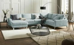 Max Schelling Wohnlandschaft Maximum | Hellblau rechts Erweiterte Funktion