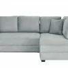 bobb Ecksofa mit Boxspringpolsterung Lisa de Luxe | Grau rechts Mikrofaser