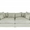 smart Big Sofa Lianea | Steingrau Cordstoff
