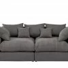 smart Big Sofa Lionore | Grau-Braun Flachgewebe -Sofas Verkaufsladen 23408512 1 201905152039