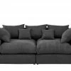 smart Big Sofa Lionore | Schwarz Flachgewebe -Sofas Verkaufsladen 23408708 1 201905102035