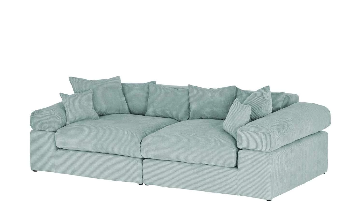 smart Big Sofa Lianea | Türkis Cordstoff 4 smart Big Sofa Lianea | Türkis Cordstoff – Bild 2