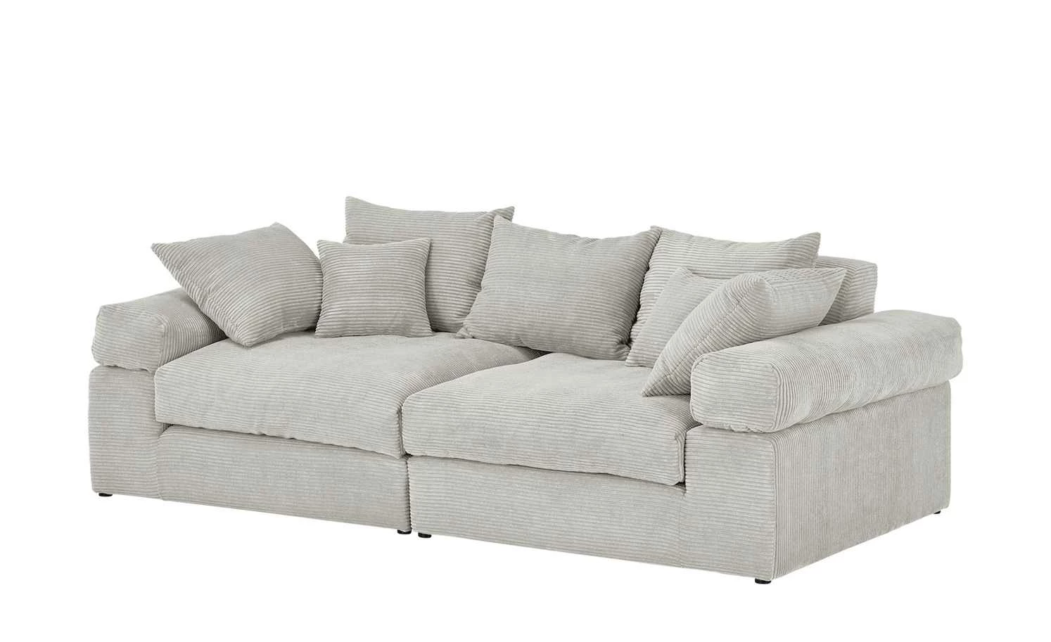 smart Big Sofa Lionore | Silbergrau Cordstoff 4 smart Big Sofa Lionore | Silbergrau Cordstoff – Bild 2