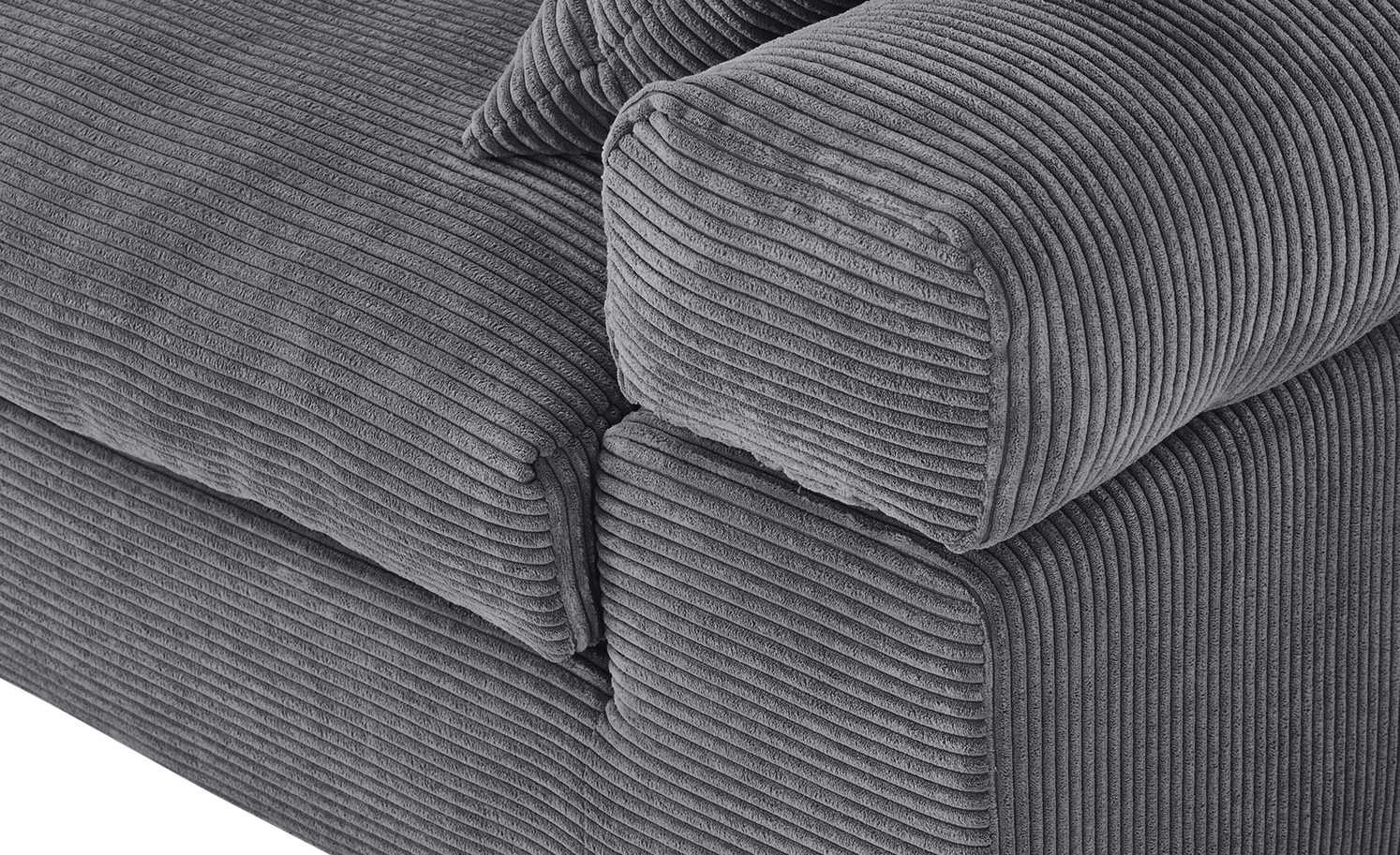 smart Big Sofa Lionore | Grau Cordstoff 5 smart Big Sofa Lionore | Grau Cordstoff – Bild 4