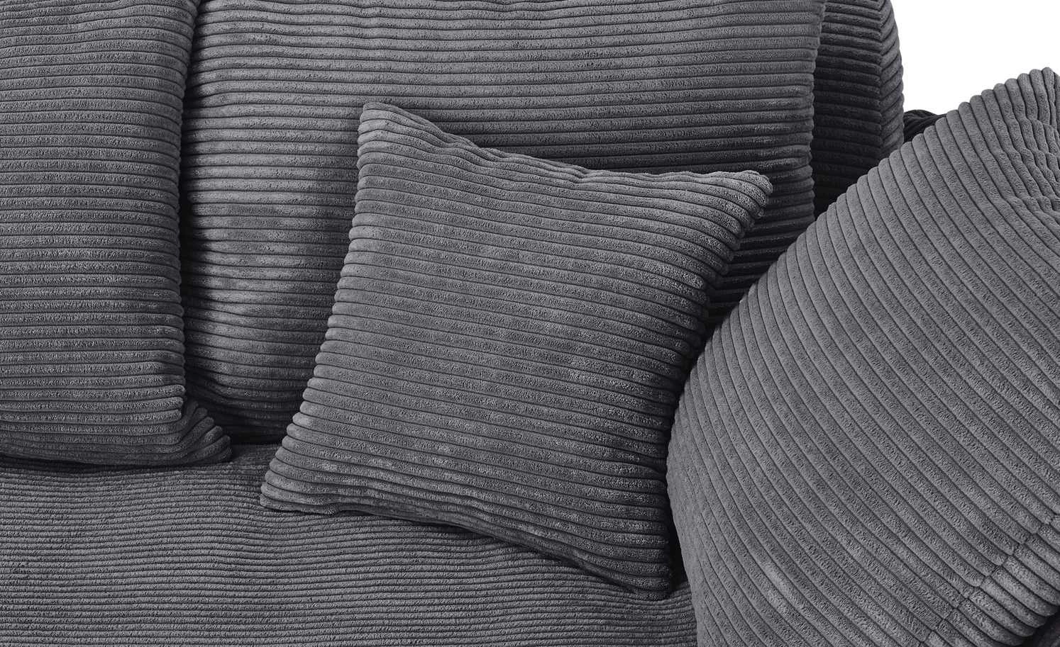 smart Big Sofa Lionore | Grau Cordstoff 9 smart Big Sofa Lionore | Grau Cordstoff – Bild 8