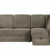 Polstermöbel Oelsa Ecksofa Luna | Taupe (Braun-Grau) rechts Erweiterte Funktion