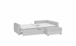 bobb Ecksofa mit Boxspringpolsterung Lisa de Luxe | Graubraun rechts Mikrofaser -Sofas Verkaufsladen 23409478 2 202106172234