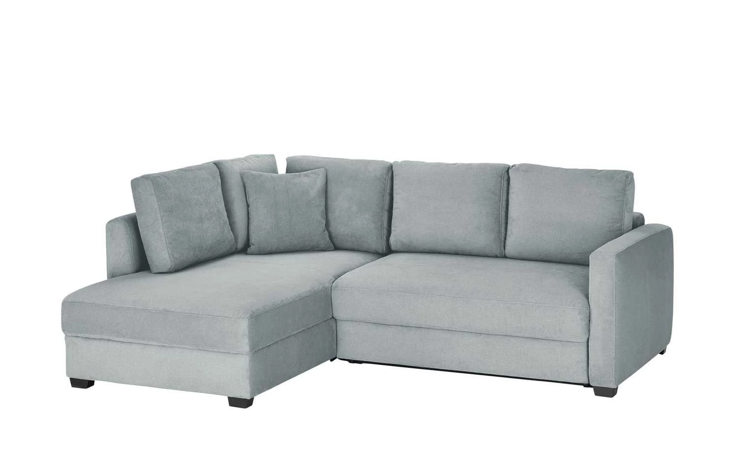 bobb Ecksofa mit Boxspringpolsterung Lisa de Luxe | Grau links Mikrofaser 4 bobb Ecksofa mit Boxspringpolsterung Lisa de Luxe | Grau links Mikrofaser – Bild 2