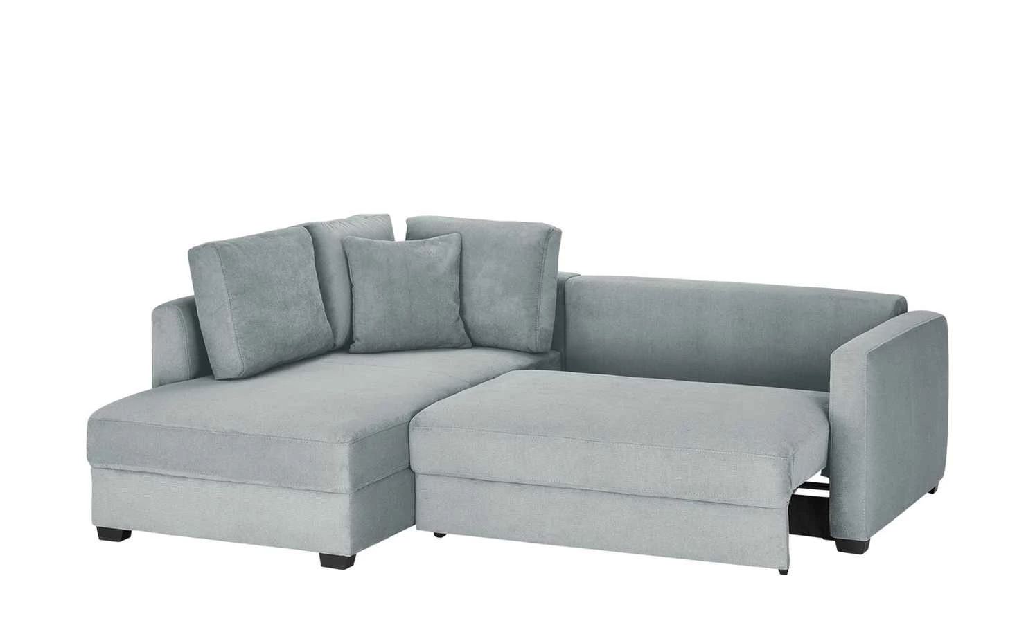 bobb Ecksofa mit Boxspringpolsterung Lisa de Luxe | Grau links Mikrofaser 10 bobb Ecksofa mit Boxspringpolsterung Lisa de Luxe | Grau links Mikrofaser – Bild 8