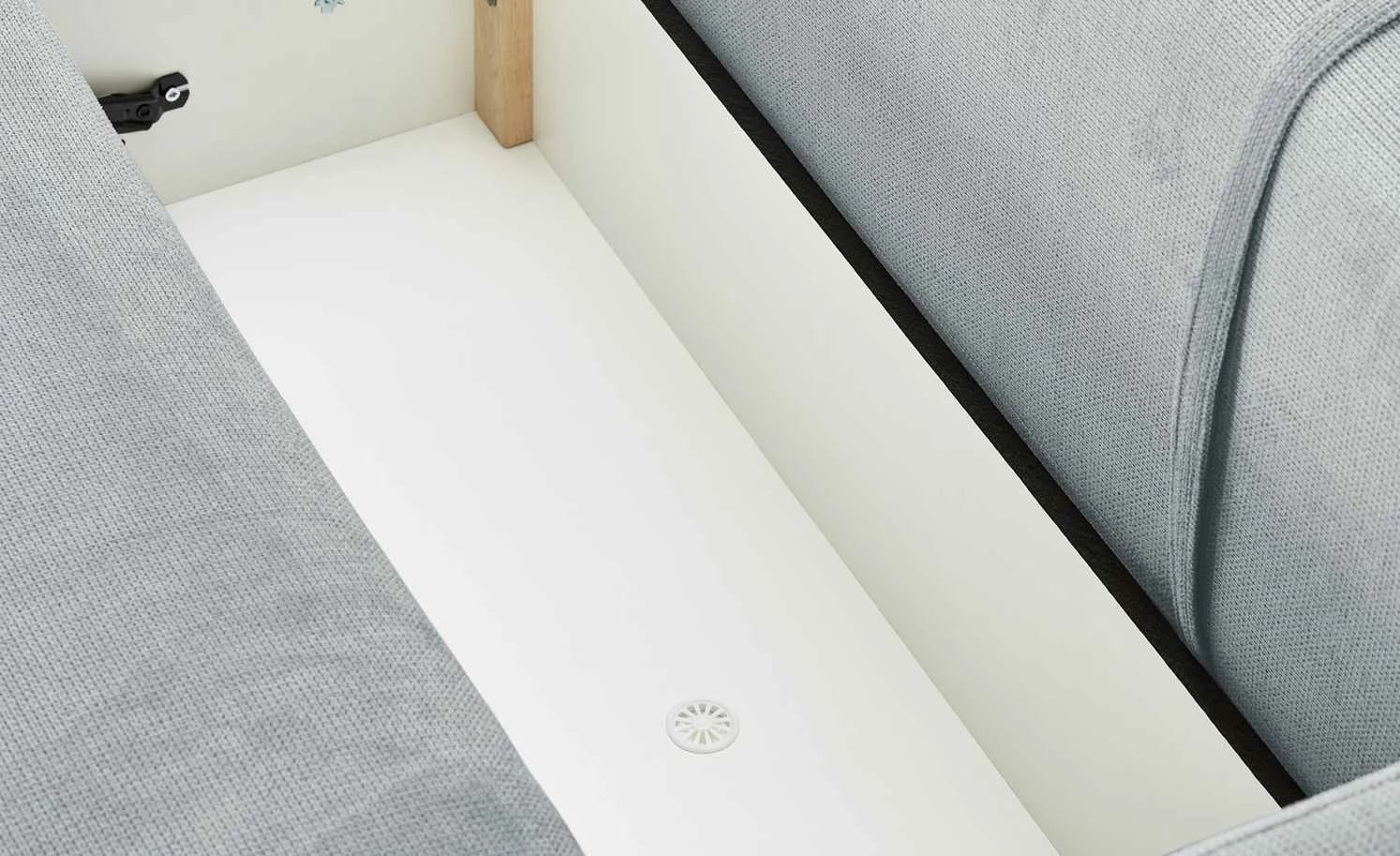 bobb Ecksofa mit Boxspringpolsterung Lisa de Luxe | Grau links Mikrofaser 6 bobb Ecksofa mit Boxspringpolsterung Lisa de Luxe | Grau links Mikrofaser – Bild 4