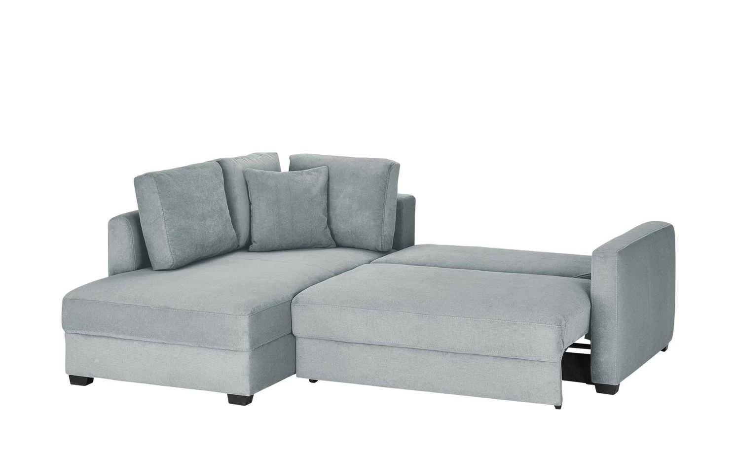 bobb Ecksofa mit Boxspringpolsterung Lisa de Luxe | Grau links Mikrofaser 9 bobb Ecksofa mit Boxspringpolsterung Lisa de Luxe | Grau links Mikrofaser – Bild 7