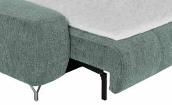 bobb Ecksofa mit Boxspringpolsterung Filis de Luxe | AquaClean-Webstoff (Pascha) Aqua (Blaugrün) rechts verchromt -Sofas Verkaufsladen 24400322 12 201907152242