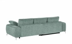 bobb Ecksofa mit Boxspringpolsterung Filis de Luxe | AquaClean-Webstoff (Pascha) Aqua (Blaugrün) rechts verchromt -Sofas Verkaufsladen 24400322 2 201907152242