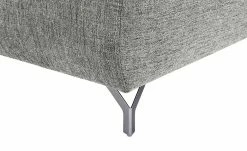 bobb Ecksofa mit Boxspringpolsterung Filis de Luxe | AquaClean-Webstoff (Pascha) Melange (Grau) rechts verchromt -Sofas Verkaufsladen 24400324 7 201907152242