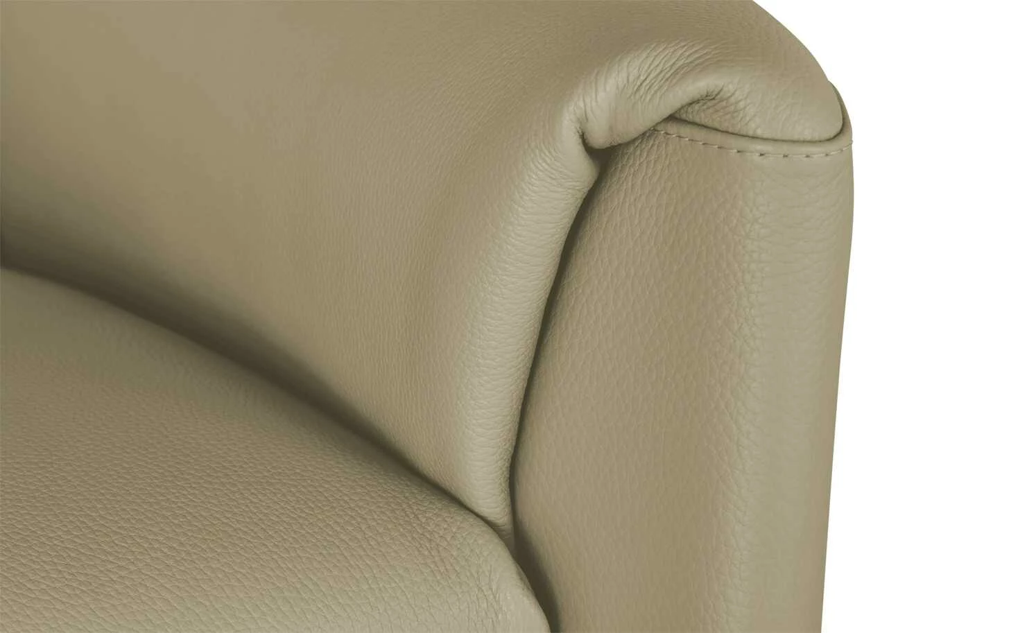 Ledersofa, niedrig Boavista | Off White (Beige) 6 Ledersofa, niedrig Boavista | Off White (Beige) – Bild 4