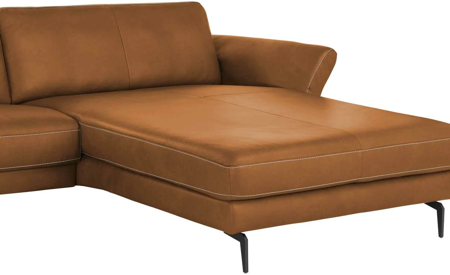 Ravensberger Werkstätten Ecksofa Domino | Cognac (Braun-Orange) rechts 5 Ravensberger Werkstätten Ecksofa Domino | Cognac (Braun-Orange) rechts – Bild 3