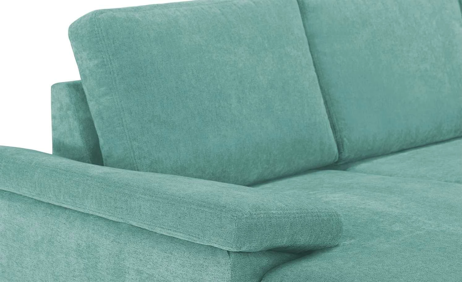 smart Wohnlandschaft Atara | Aquablau rechts Flachgewebe 6 smart Wohnlandschaft Atara | Aquablau rechts Flachgewebe – Bild 4