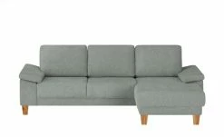 smart Ecksofa Atara | Grau rechts Flachgewebe