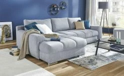 bobb Ecksofa Soumia | Melange (Grau) rechts Mikrofaser