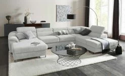 switch Wohnlandschaft Lavos-U | Silber (Grau) rechts Grundfunktion