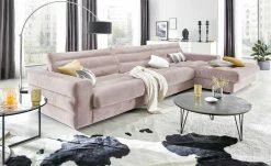 pop Ecksofa Samt Scarlatti | Altrosa rechts