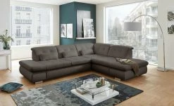 Lounge Collection Ecksofa Leder Spencer | Braun rechts Grundfunktion