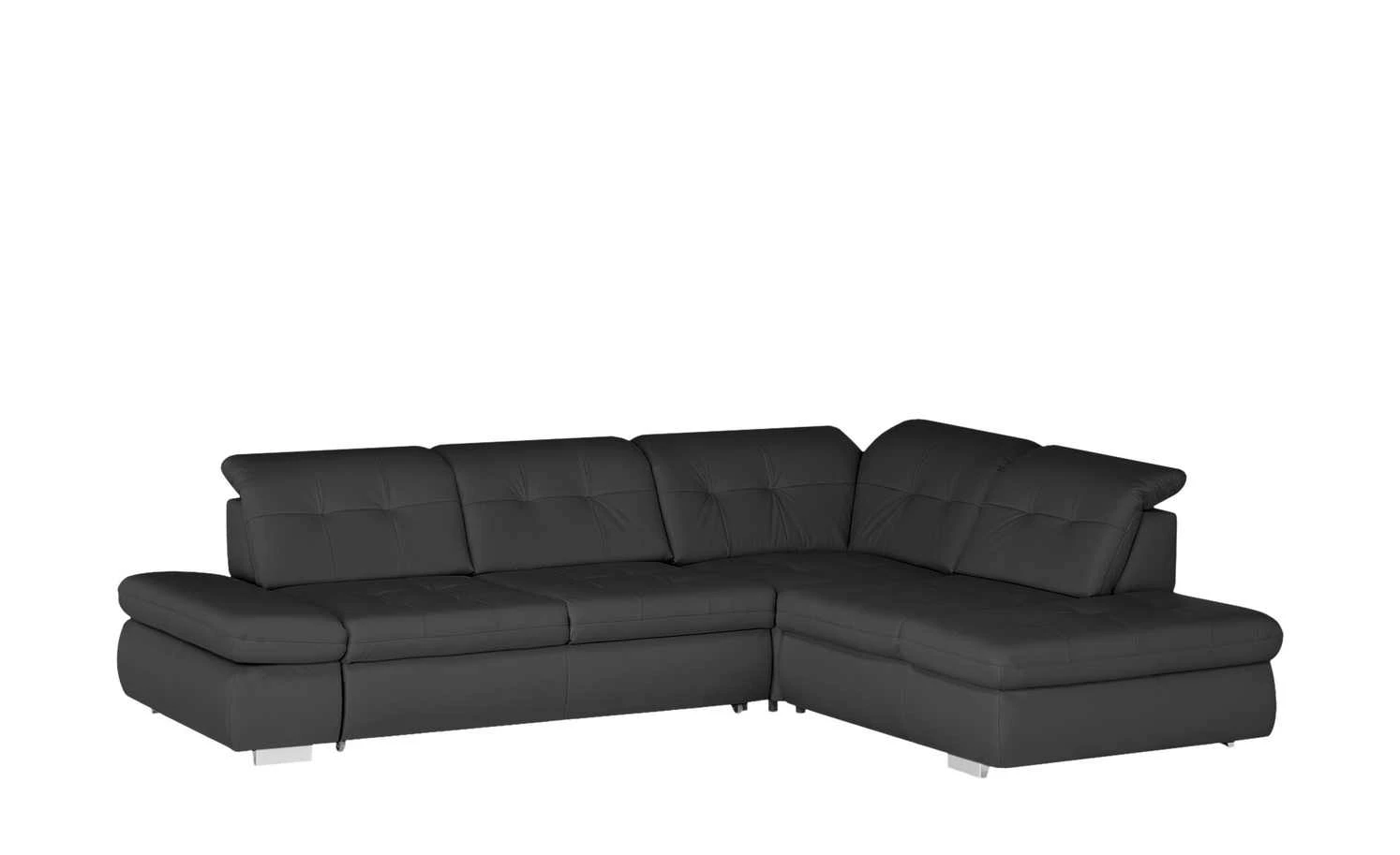 Lounge Collection Ecksofa Leder Spencer | Schwarz rechts Grundfunktion 5 Lounge Collection Ecksofa Leder Spencer | Schwarz rechts Grundfunktion – Bild 3
