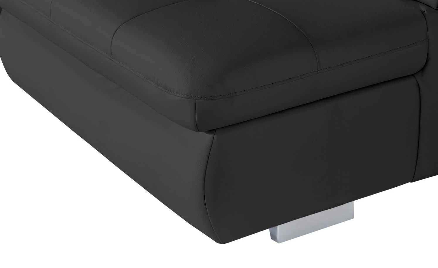 Lounge Collection Ecksofa Leder Spencer | Schwarz rechts Grundfunktion 8 Lounge Collection Ecksofa Leder Spencer | Schwarz rechts Grundfunktion – Bild 6