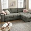 bobb Ecksofa Soumia | Dunkelgrau (Darkgrey) rechts Mikrofaser -Sofas Verkaufsladen 25403297 9 202106181242