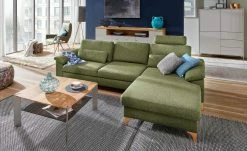 Max Schelling Ecksofa Maximum Move | Olive (Grün) rechts Grundfunktion Eiche