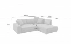bobb Ecksofa Arissa de Luxe | Grau rechts -Sofas Verkaufsladen 25403623 7 202106181242