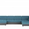 uno Wohnlandschaft Elias II | Matte: Azur, Korpus: Steingrau rechts Erweiterte Funktion -Sofas Verkaufsladen 25404302 3 201912102236