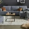smart Ecksofa Garda | Anthrazit rechts Webstoff