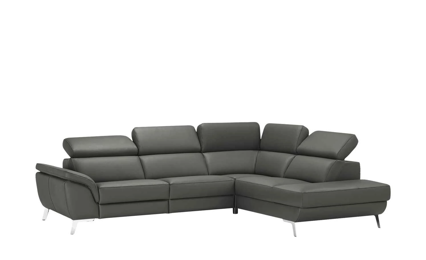 uno Ecksofa Leder Dallas | Anthrazit rechts Grundfunktion 12 uno Ecksofa Leder Dallas | Anthrazit rechts Grundfunktion – Bild 10