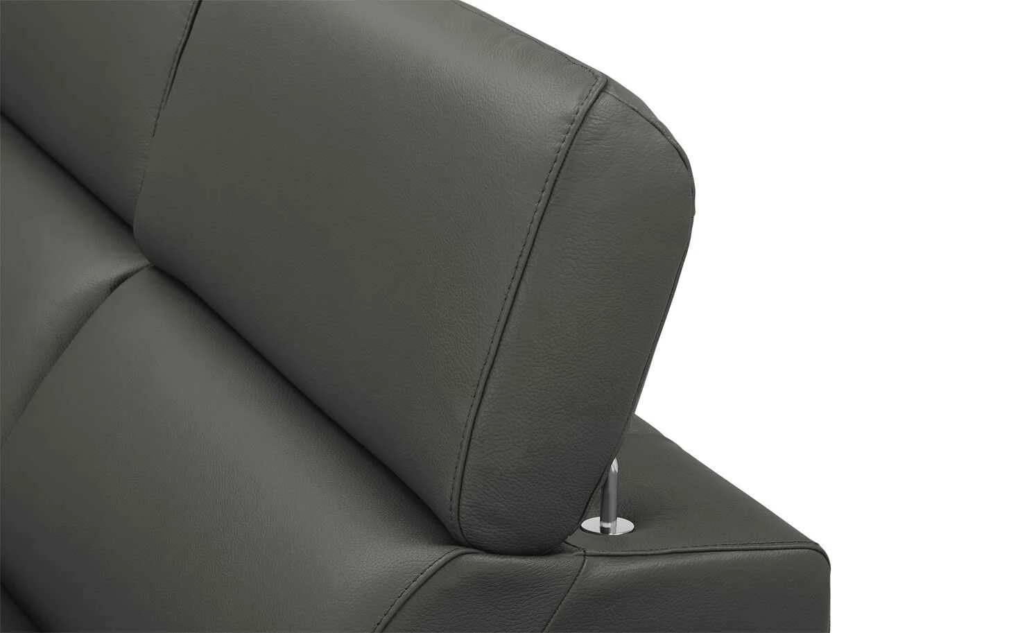 uno Ecksofa Leder Dallas | Anthrazit rechts Grundfunktion 5 uno Ecksofa Leder Dallas | Anthrazit rechts Grundfunktion – Bild 3