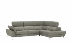 uno Ecksofa Leder Dallas | Stahlgrau rechts Grundfunktion -Sofas Verkaufsladen 25405080 2 202106172234