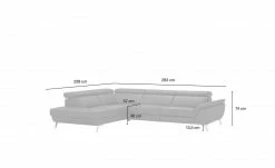 uno Ecksofa Leder Dallas | Rot links Grundfunktion -Sofas Verkaufsladen 25405088 1 202202012243