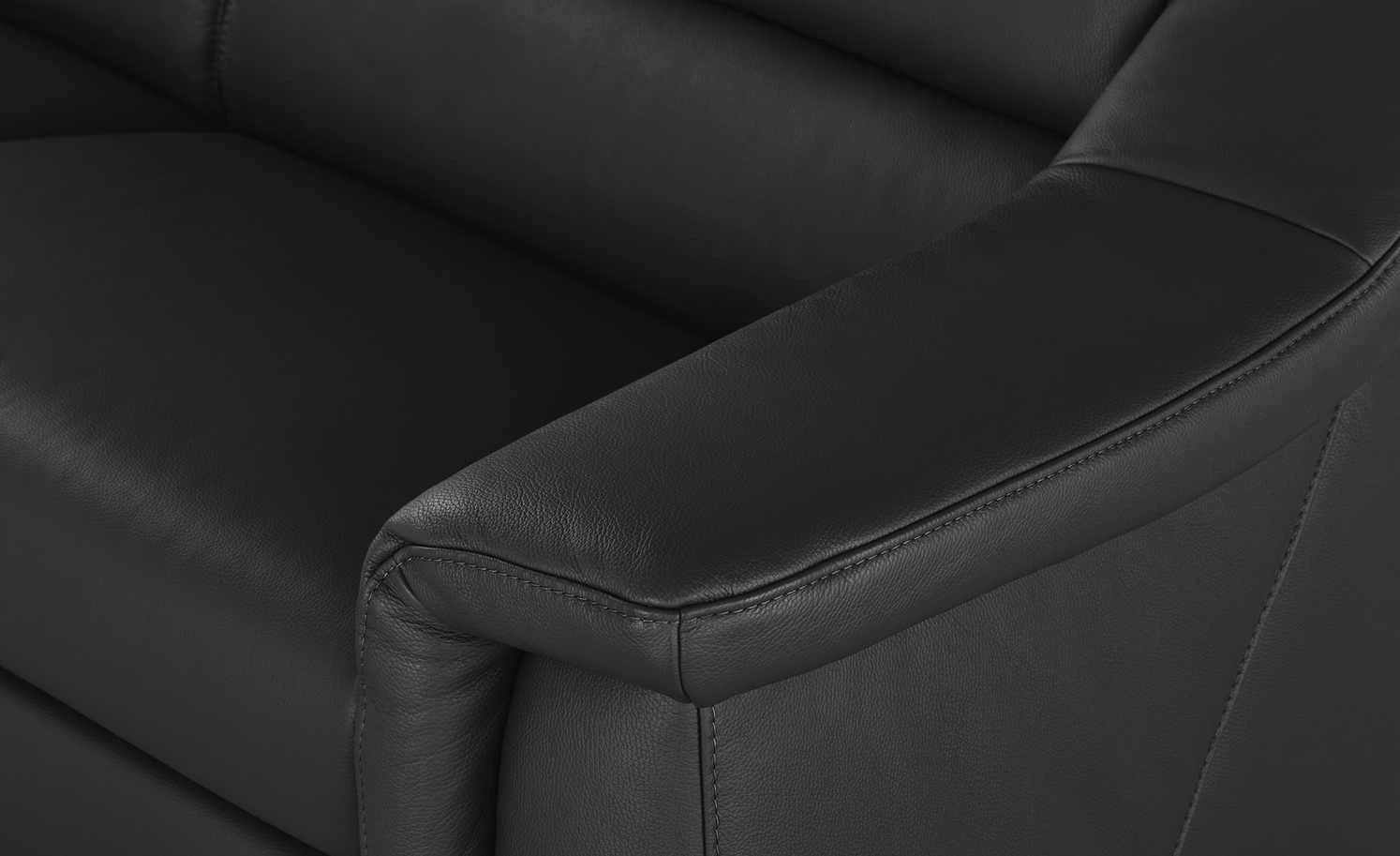 himolla Ledersofa 1501 | Nacht (Schwarz) Grundfunktion 2,5 11 himolla Ledersofa 1501 | Nacht (Schwarz) Grundfunktion 2,5 – Bild 9