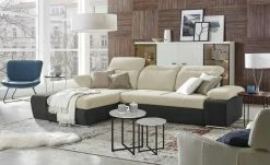 switch Ecksofa Avilla | Beige links Grundfunktion