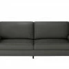 Max Schelling Ledersofa Maximum | Fango (Grau) 2 Winkel, Winkel Chrom