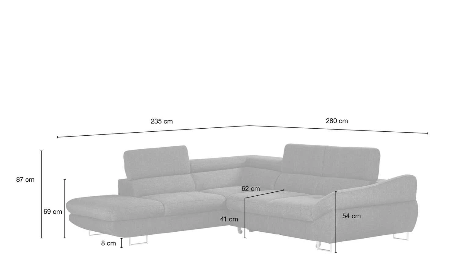 switch Ecksofa Fabio | Braun-Schwarz links ohne 14 switch Ecksofa Fabio | Braun-Schwarz links ohne – Bild 12