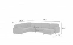 smart Wohnlandschaft Valencia | Grau Armlehne A1 links Erweiterte Funktion -Sofas Verkaufsladen 26400472 14 202109142232