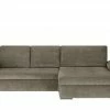 smart Ecksofa Ibby | Braungrau rechts Mikrofaser