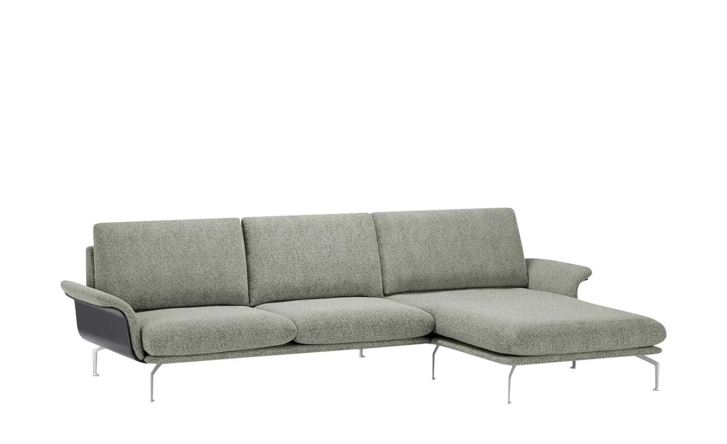 Nils Olsen Ecksofa Alva | Stein (Grau-Schwarz) rechts 6 Nils Olsen Ecksofa Alva | Stein (Grau-Schwarz) rechts – Bild 4