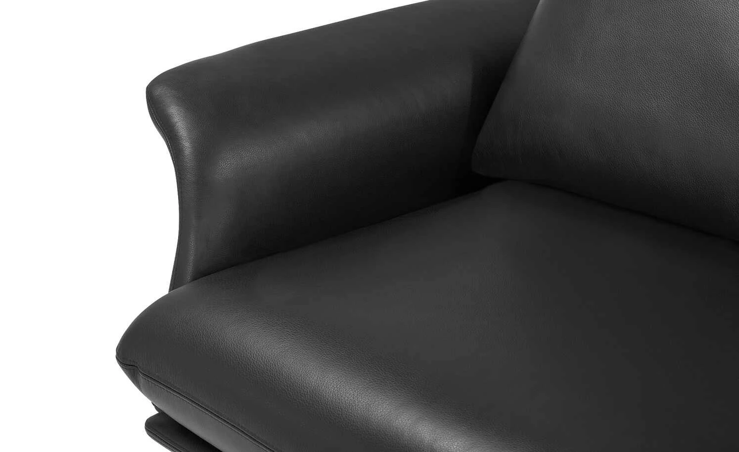 Nils Olsen Ledersofa Alva | Schwarz 2,5 9 Nils Olsen Ledersofa Alva | Schwarz 2,5 – Bild 7